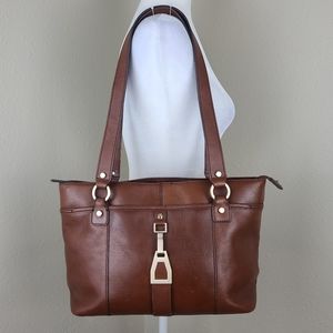 Etienne Aigner genuine leather tote bag